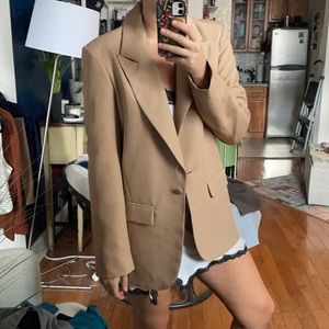 ASOS Camel Boyfriend Blazer - Size 4